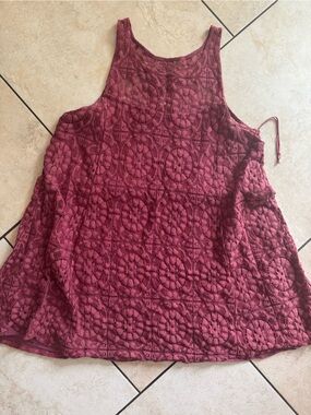 Free people Crochet Lace dress in Deep Berry